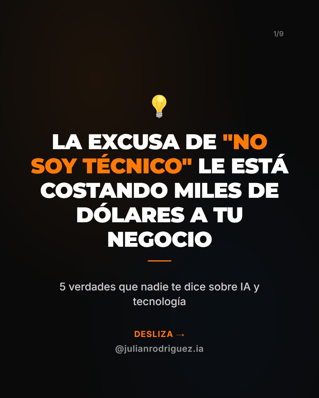 Carousel: No necesitas saber de tecnologia para usar IA en tu negocio